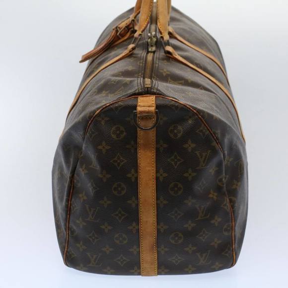 LOUIS VUITTON Monogram Keepall Bandouliere 55 Boston Bag M41414 LV Auth 58561 - Picture 5 of 16